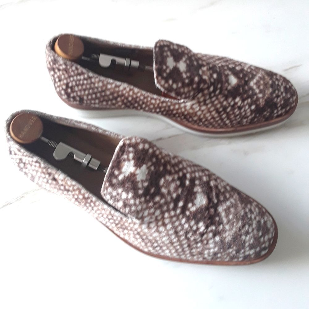 FREE PEOPLE SNAKE EYE REPTILE PRINT SLIP-ON LOAFER SNEAKER SZ 9.5
